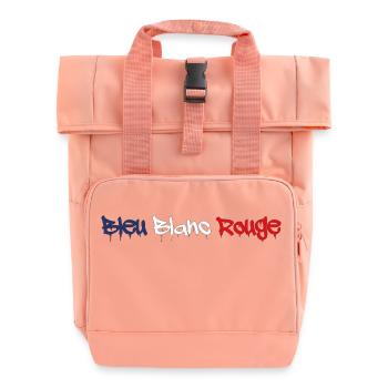 BLAU WEISS ROT TAGG - Rolltop Rucksack mit zwei Griffen - Chintzrosa - Vorne