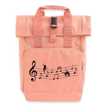 Dance - Roll Top Backpack with Two Handles - chintz rose - Front