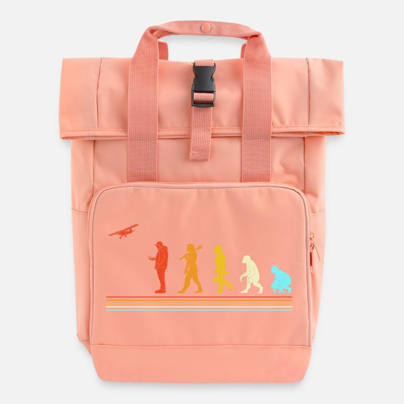 Avion modèle modèle - Sac à dos Roll Top à deux anses - rose liberty