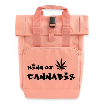 le roi du cannabis - Sac à dos Roll Top à deux anses - rose liberty - Devant