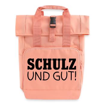 Schulz und gut - Rolltop Rucksack mit zwei Griffen - Chintzrosa - Vorne