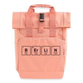 BERLIN ELEMENTE lustiges Geschenk Hauptstadt - Rolltop Rucksack mit zwei Griffen - Chintzrosa - Vorne