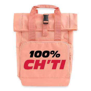 100% Ch'ti - Rolltop Rucksack mit zwei Griffen - Chintzrosa - Vorne