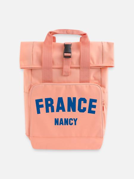 NANCY France - Rolltop Rucksack mit zwei Griffen - Chintzrosa