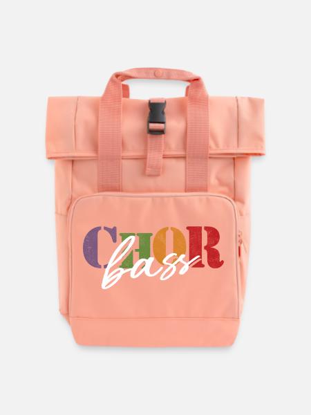 Chor Bass - Rolltop Rucksack mit zwei Griffen - Chintzrosa