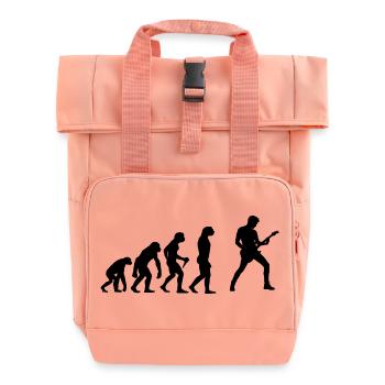 Gift idea for the guitarist with guitar playing - Roll Top Backpack with Two Handles - chintz rose - Front