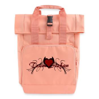 team stefan - Rolltop Rucksack mit zwei Griffen - Chintzrosa - Vorne