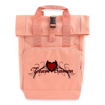team bamon - Rolltop Rucksack mit zwei Griffen - Chintzrosa - Vorne