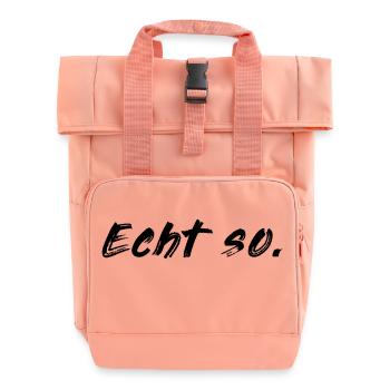 Echt so! - Rolltop Rucksack mit zwei Griffen - Chintzrosa - Vorne