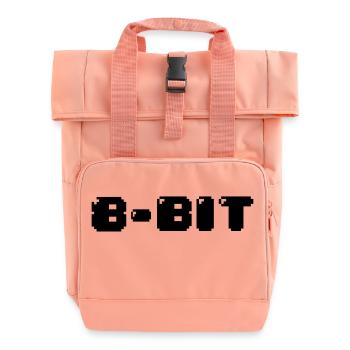 8-Bit - Roll Top Backpack with Two Handles - chintz rose - Front