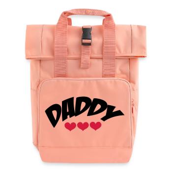 Daddy - Roll Top Backpack with Two Handles - chintz rose - Front