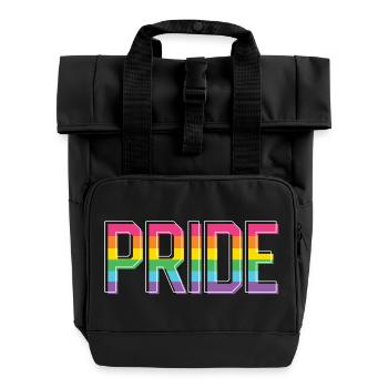 Mois de la fierté LGBT - Fierté! - Sac à dos Roll Top à deux anses - noir - Devant