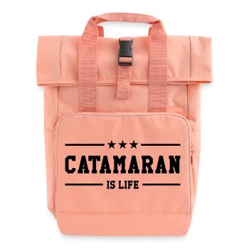 Catamaran is life - Sac à dos Roll Top à deux anses - rose liberty - Devant