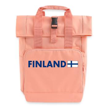 Finland - Roll Top Backpack with Two Handles - chintz rose - Front