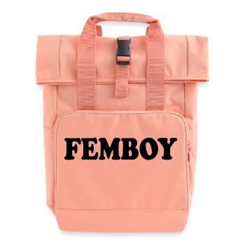 Femboy - Rolltop Rucksack mit zwei Griffen - Chintzrosa - Vorne