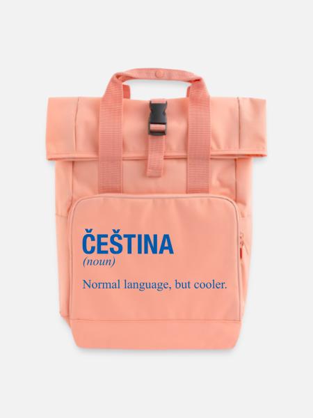 CESTINA Tschechisch Tschechien - Rolltop Rucksack mit zwei Griffen - Chintzrosa