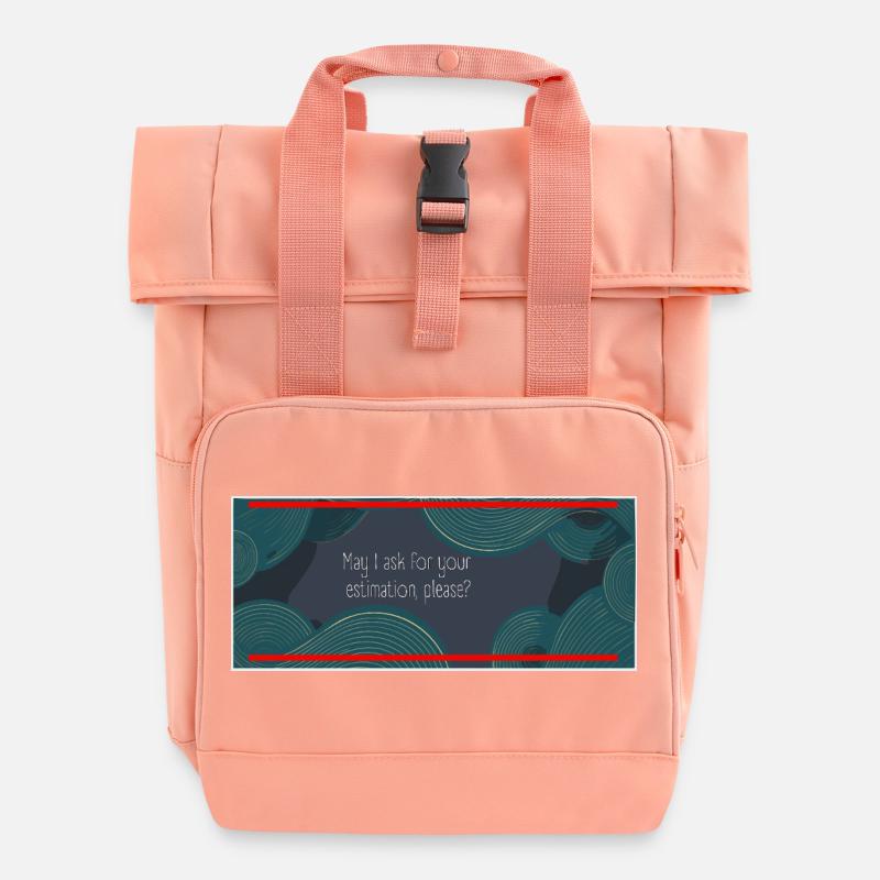 May I ask for your estimation, please? - Roll Top Backpack with Two Handles - chintz rose
