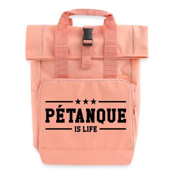 Petanque is life - Sac à dos Roll Top à deux anses - rose liberty - Devant