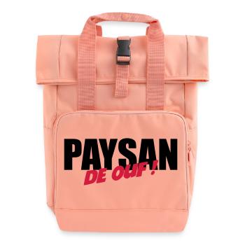 Paysan de ouf ! - Sac à dos Roll Top à deux anses - rose liberty - Devant