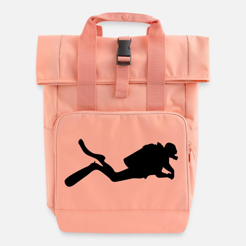 Gerätetauchen - Rolltop Rucksack mit zwei Griffen - Chintzrosa