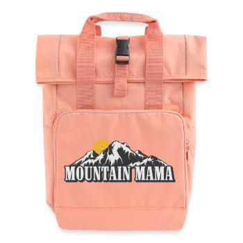 Mountain Mama - Roll Top Backpack with Two Handles - chintz rose - Front