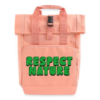 Respecter la nature - Sac à dos Roll Top à deux anses - rose liberty - Devant