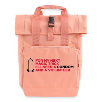 Mein dreckiger Zaubertrick! - Rolltop Rucksack mit zwei Griffen - Chintzrosa - Vorne