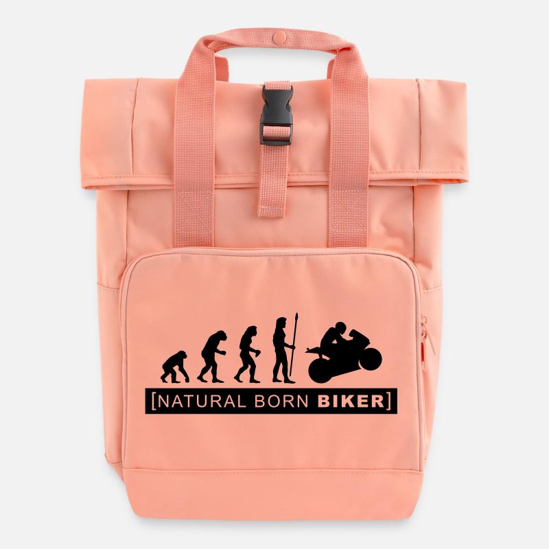natural born biker - Sac à dos Roll Top à deux anses - rose liberty