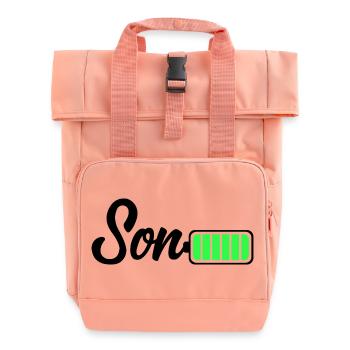 Batterie Son - Sac à dos Roll Top à deux anses - rose liberty - Devant
