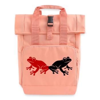 Grenouille Crapaud - Sac à dos Roll Top à deux anses - rose liberty - Devant