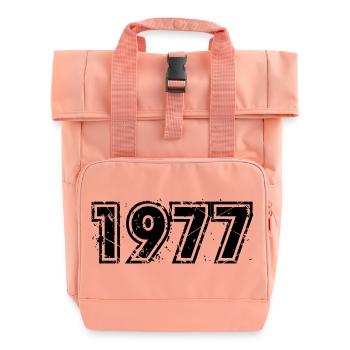 jahrgang 1977 - Rolltop Rucksack mit zwei Griffen - Chintzrosa - Vorne