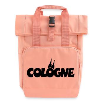 Cologne Kölner Dom Köln - Rolltop Rucksack mit zwei Griffen - Chintzrosa - Vorne