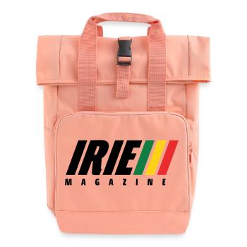 IRIE Magazine Reggae Rasta Roots Music Culture - Rolltop Rucksack mit zwei Griffen - Chintzrosa - Vorne