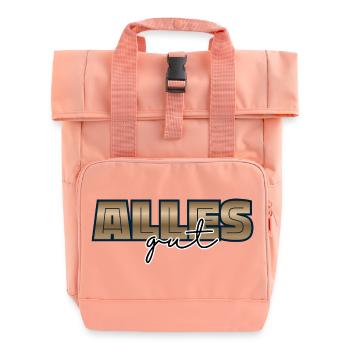 All good, best - Roll Top Backpack with Two Handles - chintz rose - Front