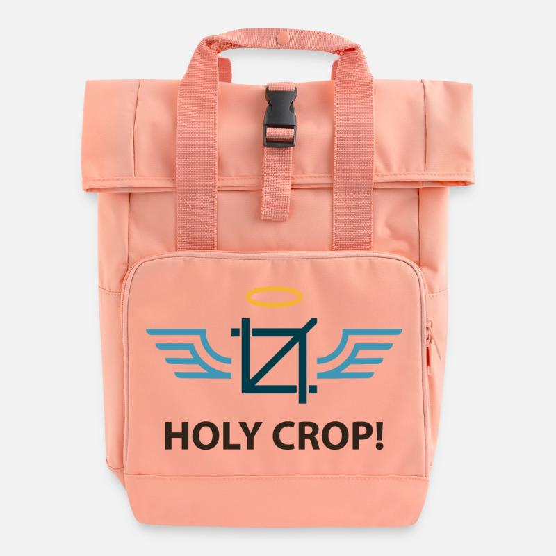 Holy Crop - Roll Top Backpack with Two Handles - chintz rose