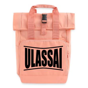 t-shirt Ulassai t-shirt Sardaigne idée cadeau - Sac à dos Roll Top à deux anses - rose liberty - Devant