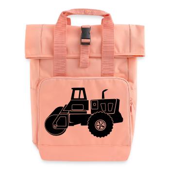 Transparent Roller machine - Roll Top Backpack with Two Handles - chintz rose - Front