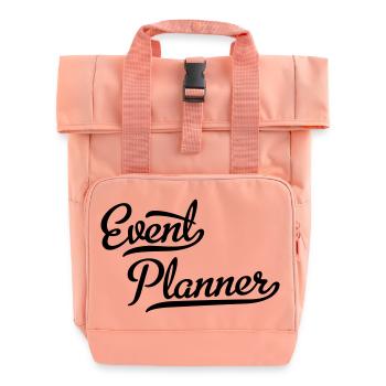 Event Planner - Roll Top Backpack with Two Handles - chintz rose - Front