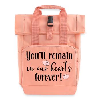 Abschiedsteam - Rolltop Rucksack mit zwei Griffen - Chintzrosa - Vorne