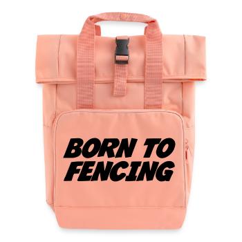 Born to Fencing - Rolltop Rucksack mit zwei Griffen - Chintzrosa - Vorne