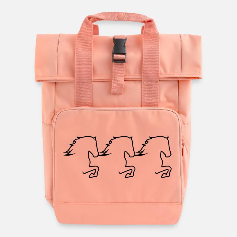 Tölter Trio - Roll Top Backpack with Two Handles - chintz rose