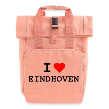 Ich liebe Eindhoven - I love Eindhoven - Roll Top Backpack with Two Handles - chintz rose - Front