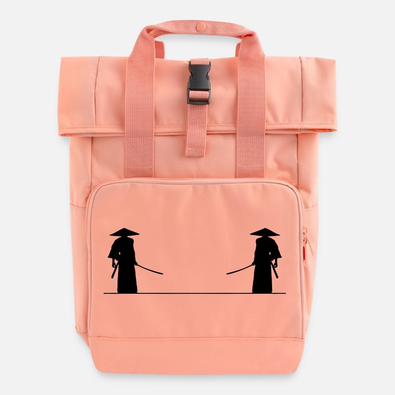 Bataille de samouraï - Sac à dos Roll Top à deux anses - rose liberty