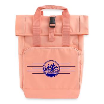 Korallen Ozean Korallenriff - Rolltop Rucksack mit zwei Griffen - Chintzrosa - Vorne