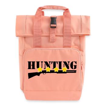 Jagd – Jäger - Rolltop Rucksack mit zwei Griffen - Chintzrosa - Vorne