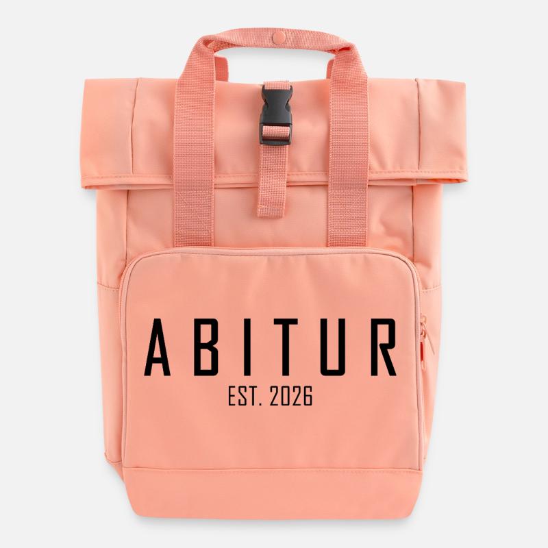 Abitur 2026 - Roll Top Backpack with Two Handles - chintz rose