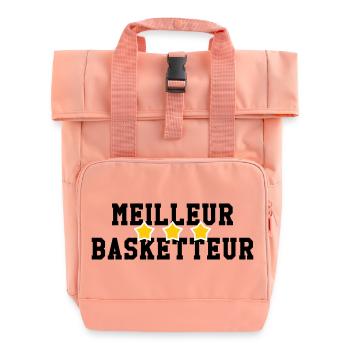 Bester Basketballspieler - Rolltop Rucksack mit zwei Griffen - Chintzrosa - Vorne