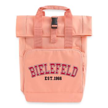 Bielefeld Est. 1966 - Roll Top Backpack with Two Handles - chintz rose - Front