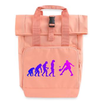 Pickleball player Idee für pickleball athlete Fans - Rolltop Rucksack mit zwei Griffen - Chintzrosa - Vorne