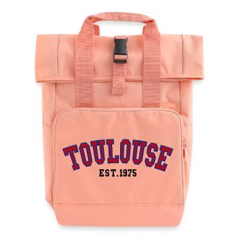 Toulouse Est. 1975 - Roll Top Backpack with Two Handles - chintz rose - Front